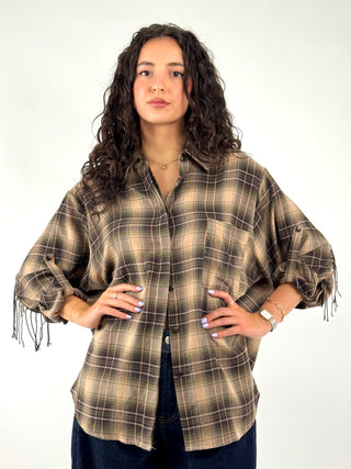 Camicia Oversize a Quadri - V03A0728