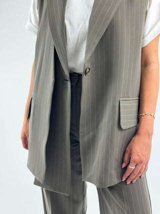 Gilet gessato - GL01051