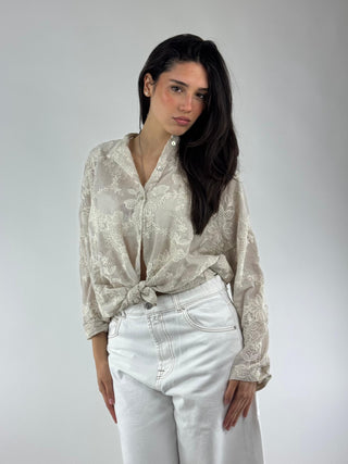 Camicia con ricami - S26M660
