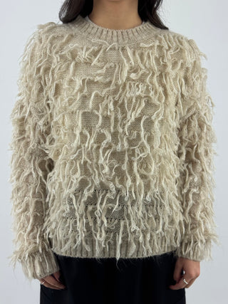 Maglione con frange - V40A0408