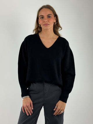 Maglia scollo v manica larga - FA106N