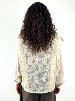 Camicia in pizzo floreale - CVI-R037