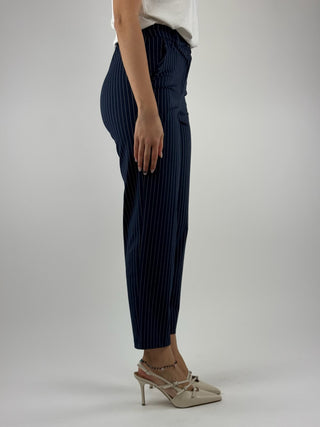 Pantalone gessato a sigaretta - 26P4074