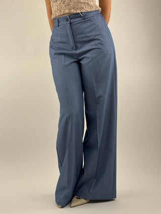 Pantalone palazzo con elastico - 16467/4701FIAM