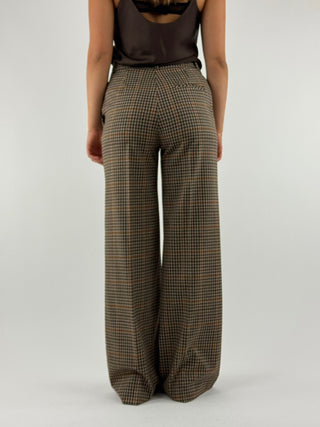 Pantalone palazzo check - PCB-P034