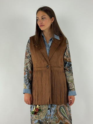 Gilet con frange - PP245T314