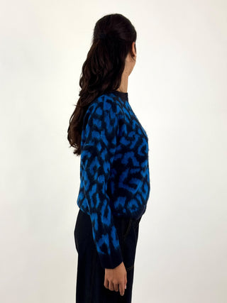 Maglia jacquard animalier - 7AC7200