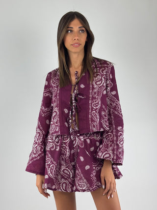 Camicia fantasia bandana - D02N1100