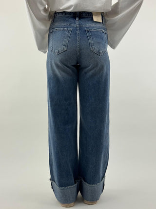 Jeans relaxed wide leg - G051-HATM39