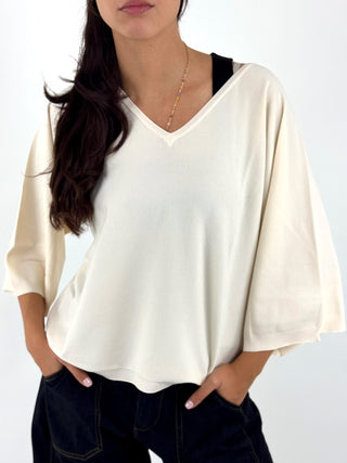 Blusa con scollo a V -  2AC2111