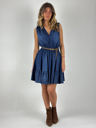 Abito corto chambray - S26M739