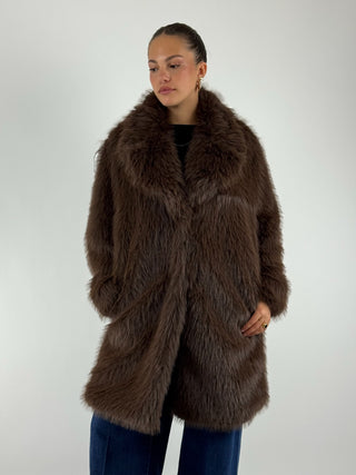 Cappotto pelliccia lungo -  225135