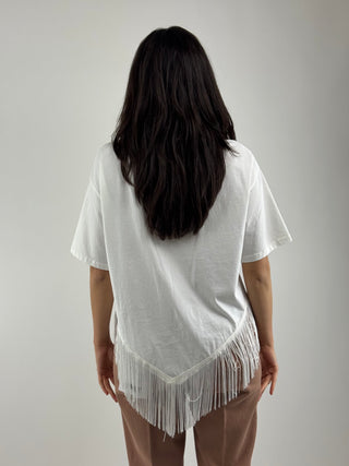 T-shirt con frange passamaneria - TMA-Q083