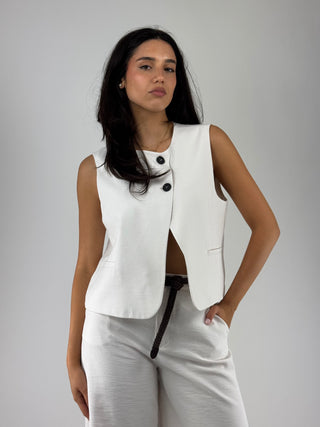 Gilet con bottoni - LMN-Q034