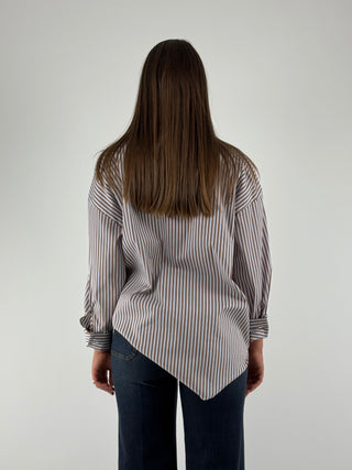 Camicia gessata con applicazioni - PP281T6F212