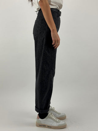 Pantalone barrel maculato - 61388P