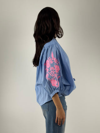 Camicia con ricami - D02N1035
