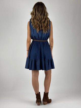 Abito corto chambray - S26M739