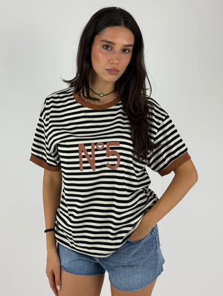 T-shirt righe N 5 - 26M4561