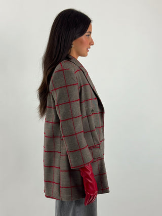 Blazer doppiopetto tartan - W26J149