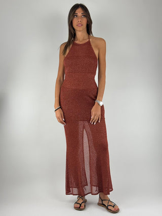 Abito Lurex Bronze Mermaid - AVS-Q051