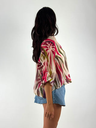 Camicia coreana in fantasia - CVS-Q444