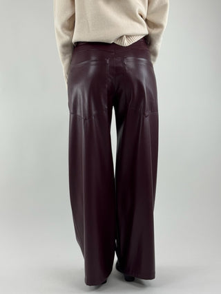 Pantalone ecopelle tasconi - 224155-25