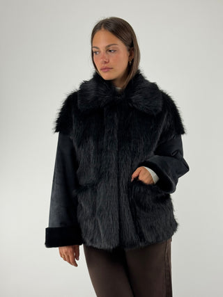 Cappotto ecopelliccia - 224188-25