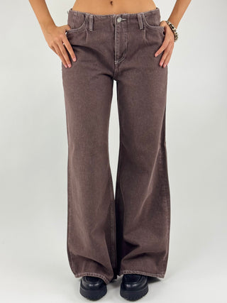 Jeans Wide Leg Marrone - G007-HATW00