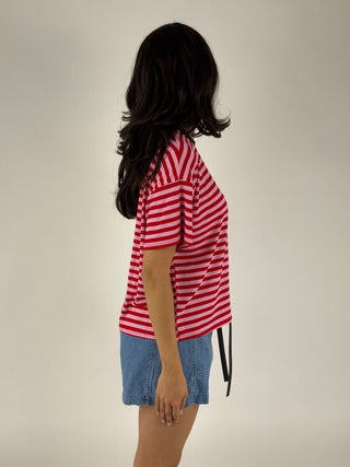 T-shirt a righe - MJS-Q164