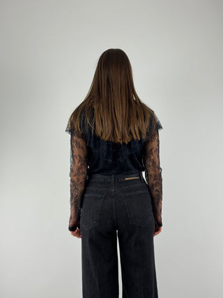 Body maniche in pizzo - KA469