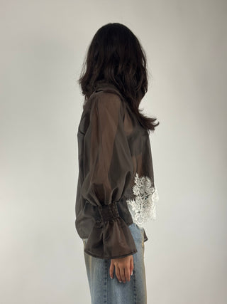 Camicia con pizzo - 33086