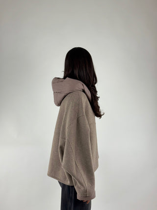 Cappotto bomber con cappuccio - KCT-R017