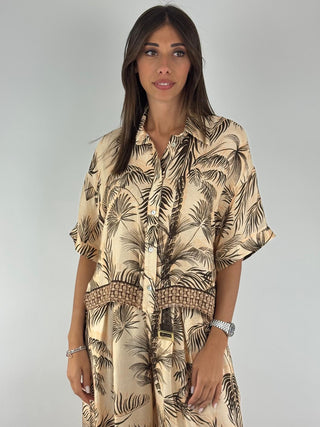 Camicia fantasia foglie - PP402T402F