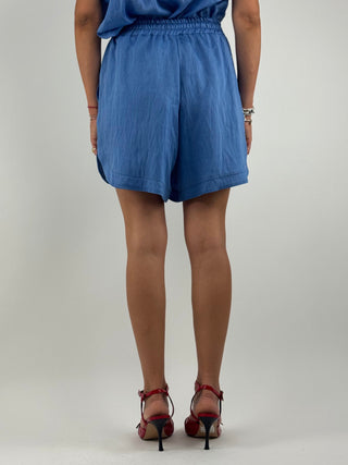 Shorts effetto denim - P50214AT