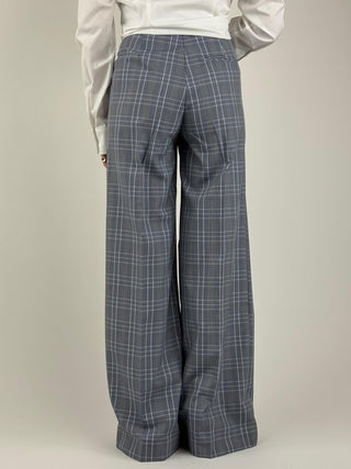 Pantalone palazzo check - 17206/4731
