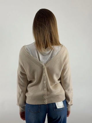 Cardigan doppia chiusura - D82336-APP2