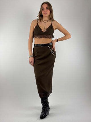 Top crop pizzo - RVS-Q043