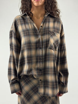 Camicia over fantasia quadro - Y1208B48