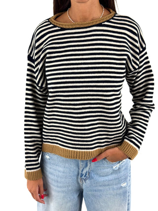 Maglia 2 colori a righe - 25866-AI26