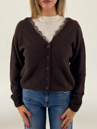 Cardigan doppia chiusura - D82336-APP2