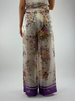 Pantalone fantasia fiori - TAB2224
