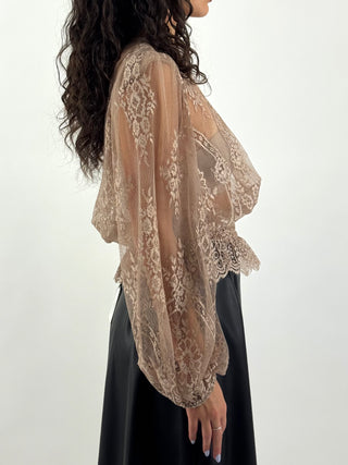 Camicia in pizzo - W26C210