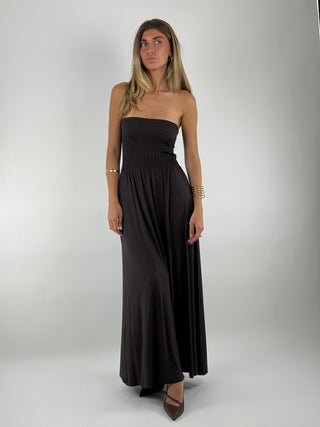 Abito lungo a fascia - S0080