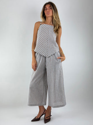 Pantalone righe - D02E1355