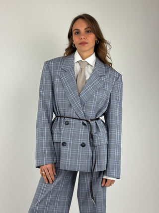 Giacca cordino check - 38005/4731