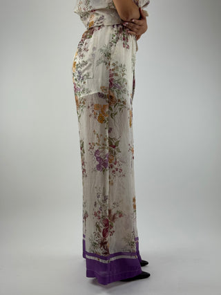 Pantalone fantasia fiori - TAB2224
