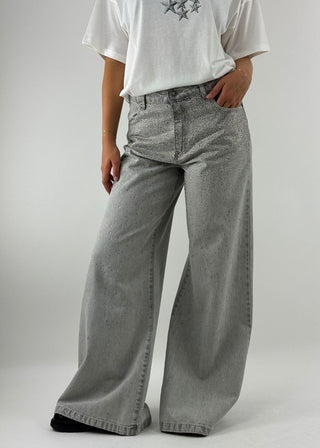 Jeans strass a palazzo - GINNY-APP-654P
