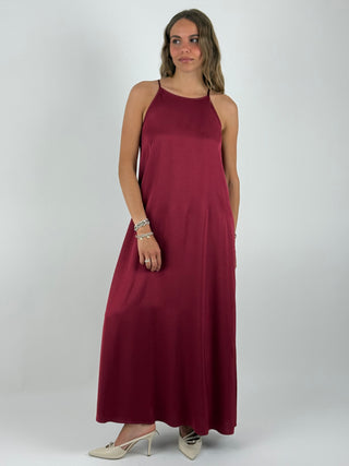 Abito lungo satin - TAB2585