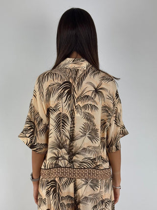 Camicia fantasia foglie - PP402T402F